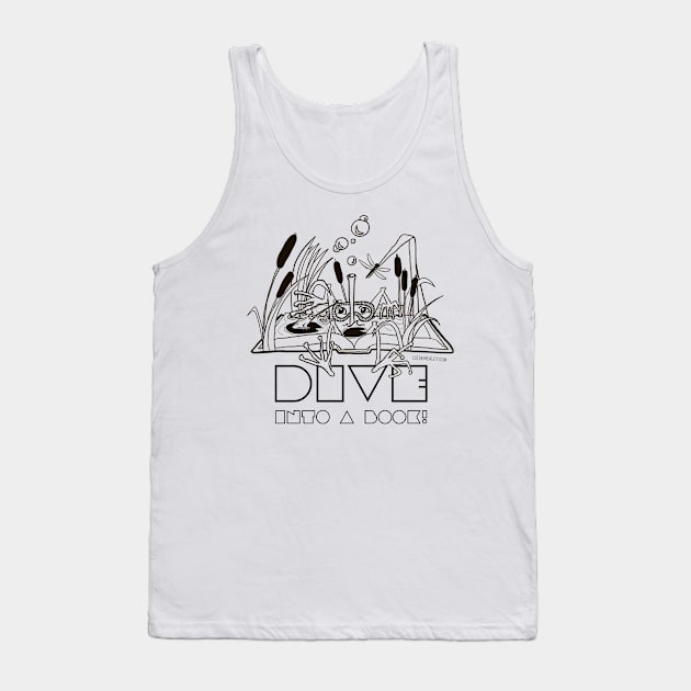 Dive Into A Book Tank Top by LizSkiHealey1